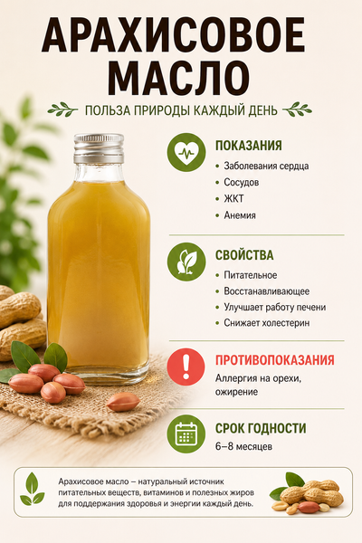 Арахісова олія холодного віджиму 100 мл 139 фото