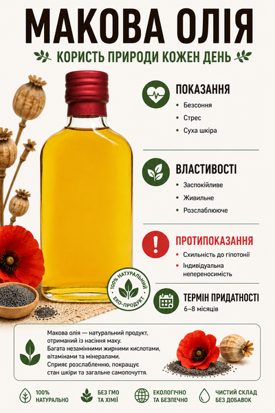 Маковое масло холодного отжима 104 фото